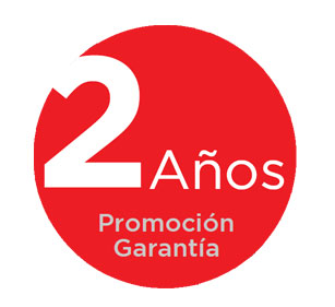 2 AÑOS DE GARANTÍA