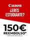 150EU Cashback Estudiantes Canon